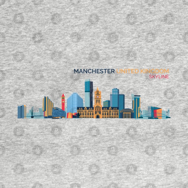 Manchester City Skyline by madeinchorley